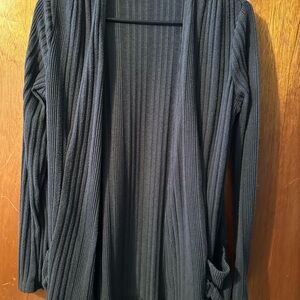 Women's Black Ribbed Sweater